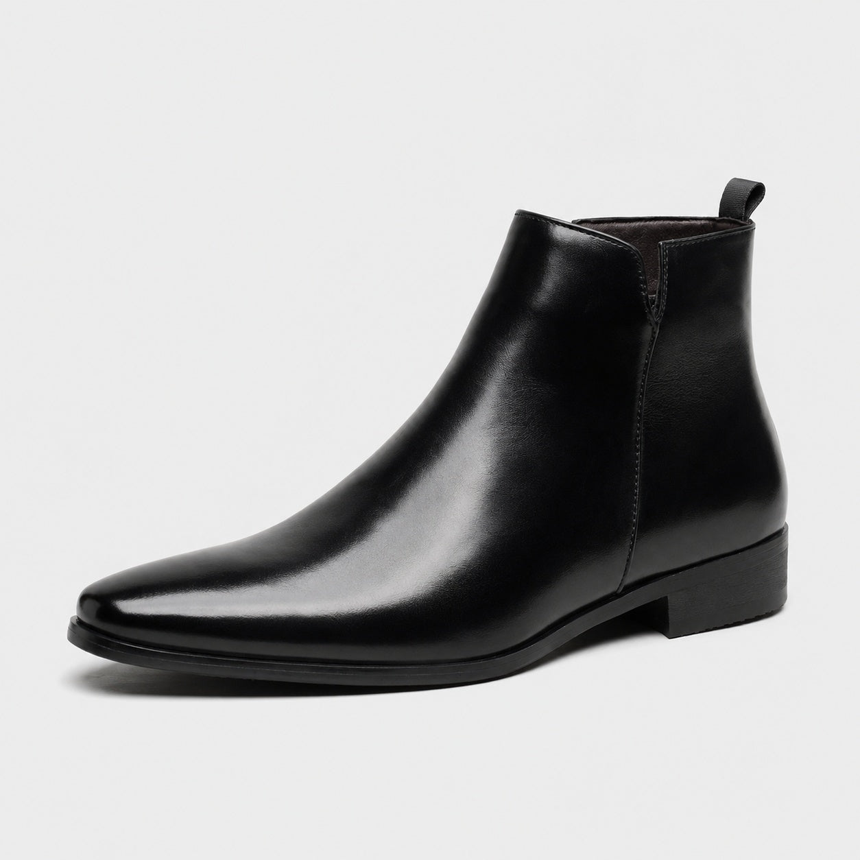 Noble Chaussure Bottine Homme Cuir Bottine Homme Fermeture Éclair Côté