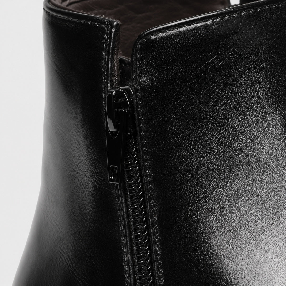 Noble Chaussure Bottine Homme Cuir Bottine Homme Fermeture Éclair Côté
