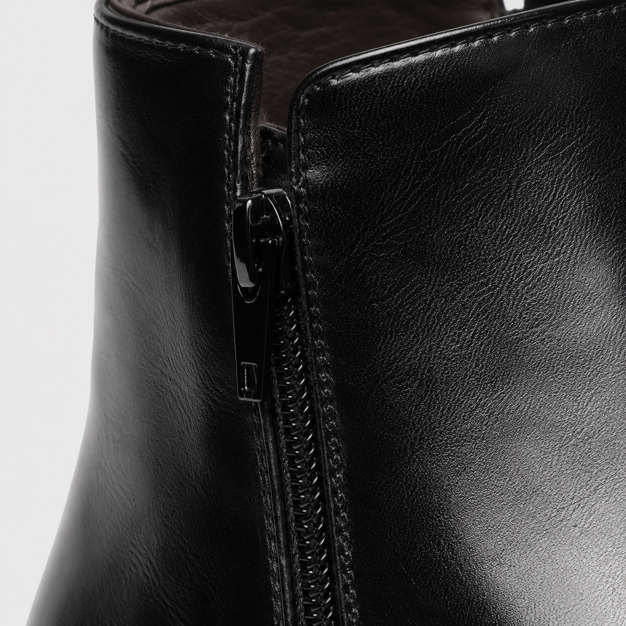 Noble Chaussure Bottine Homme Cuir Bottine Homme Fermeture Éclair Côté