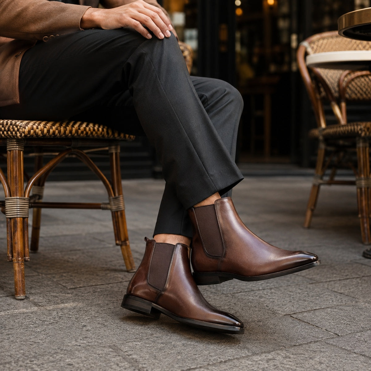 Noble Chaussure Bottine Homme Cuir Bottine Mode Homme