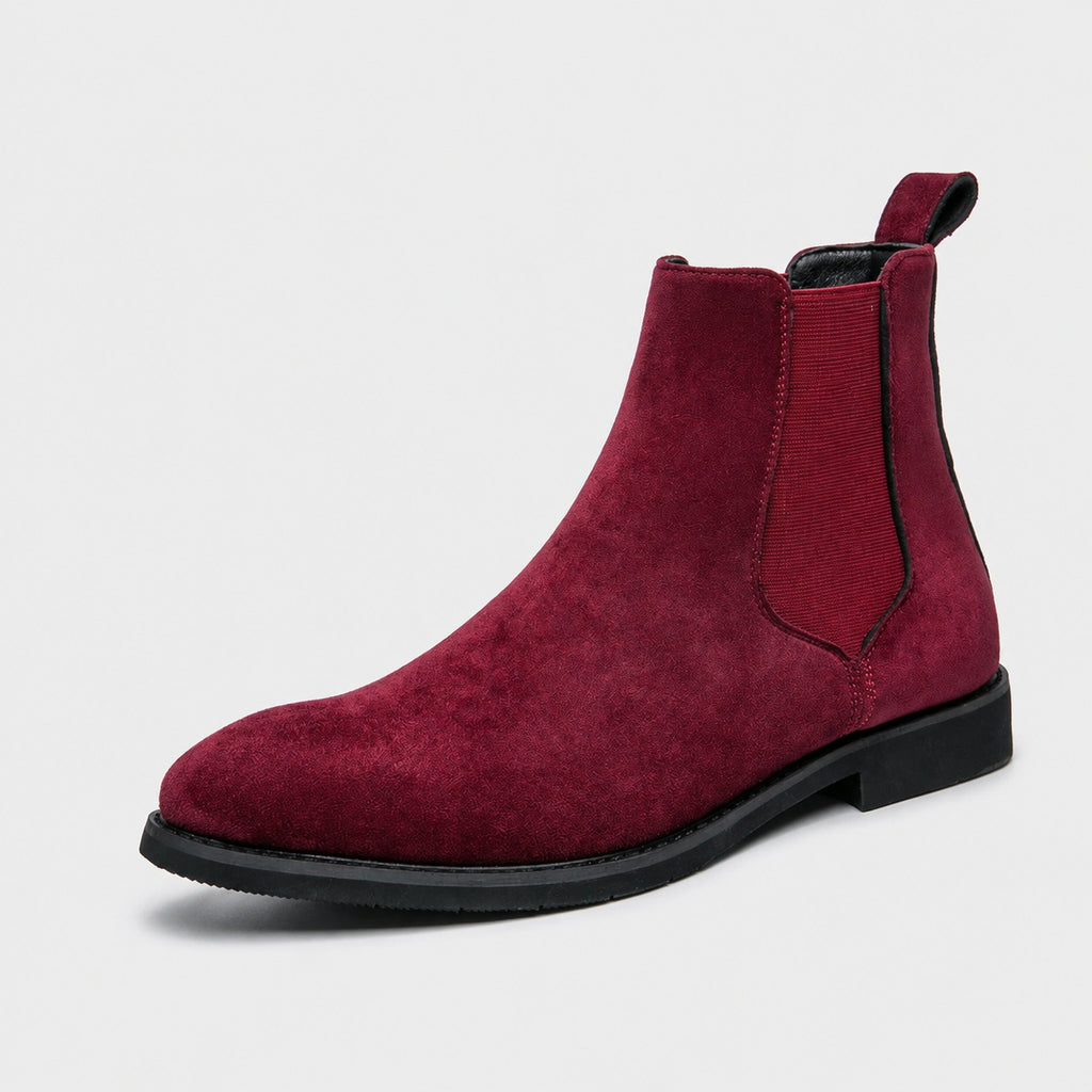Noble Chaussure Bottine Homme Cuir Bottine Rouge Homme