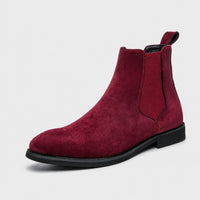 Noble Chaussure Bottine Homme Cuir Bottine Rouge Homme