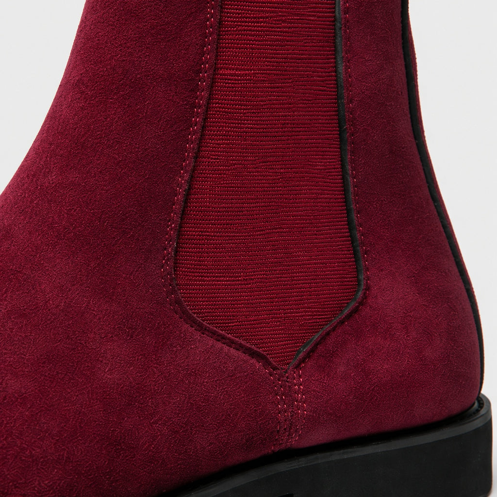 Noble Chaussure Bottine Homme Cuir Bottine Rouge Homme