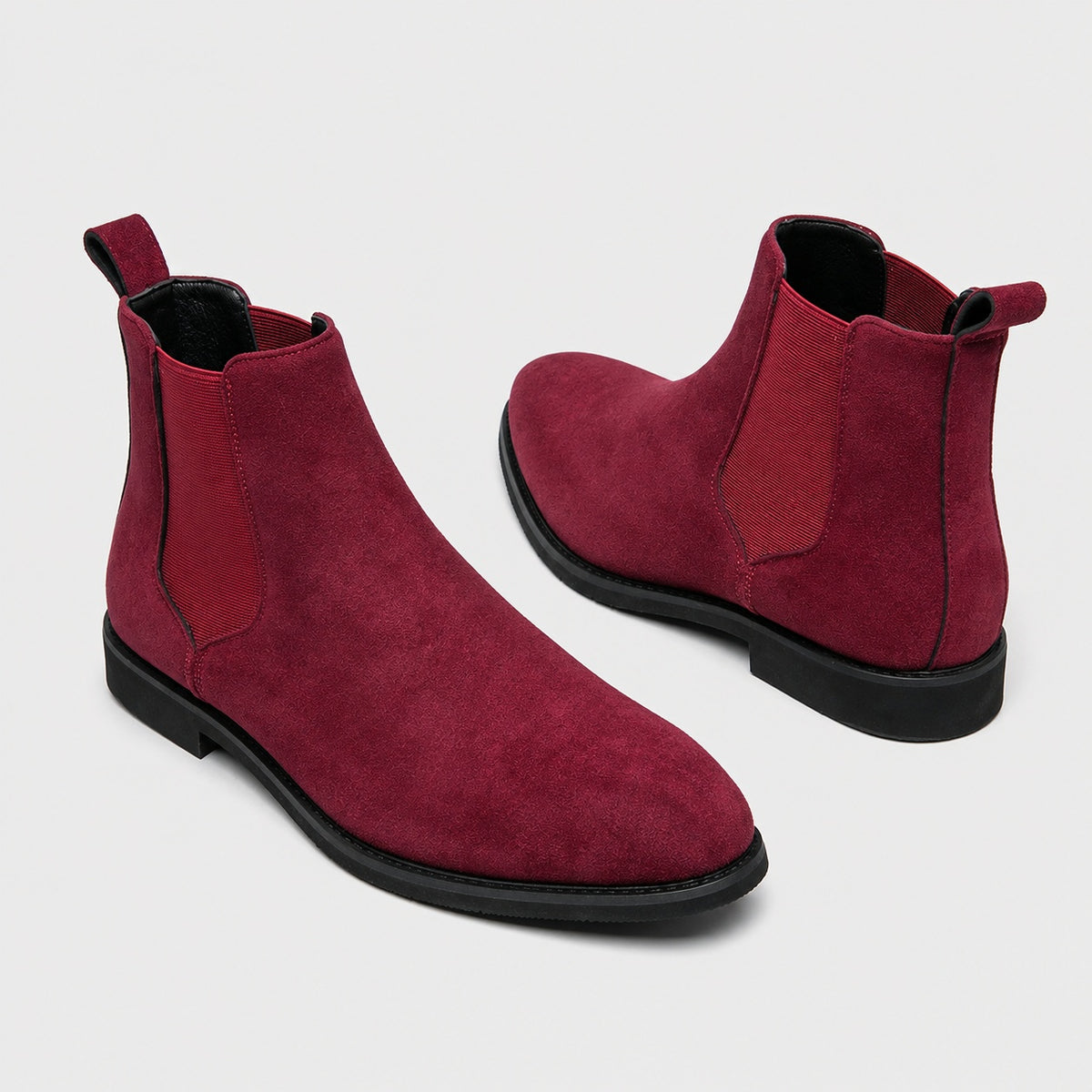Noble Chaussure Bottine Homme Cuir Bottine Rouge Homme