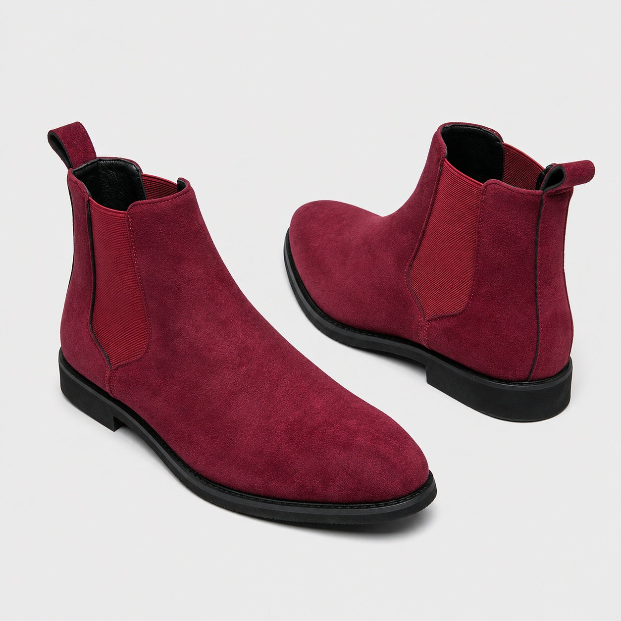 Noble Chaussure Bottine Homme Cuir Bottine Rouge Homme
