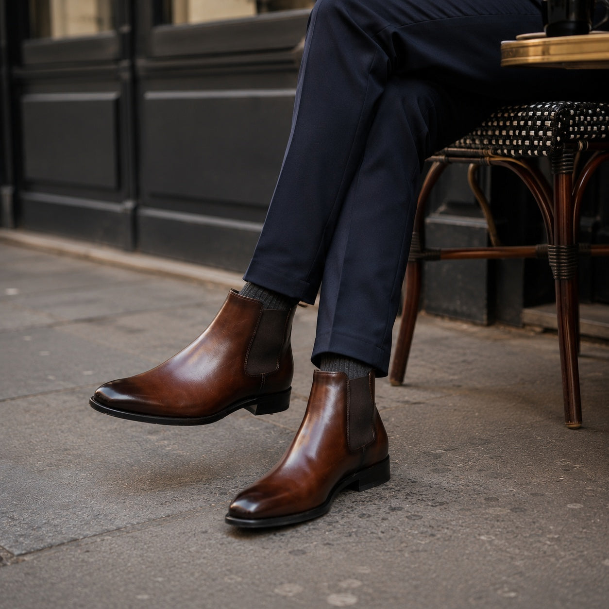 Noble Chaussure Bottine Homme Cuir Bottines Basse Homme