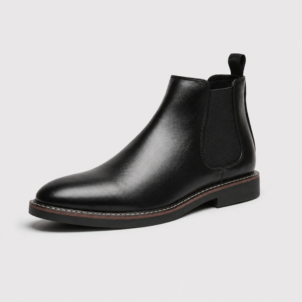 Noble Chaussure Bottine Homme Cuir Bottines Chelsea Cuir Noir Homme