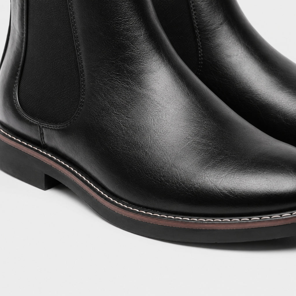 Noble Chaussure Bottine Homme Cuir Bottines Chelsea Cuir Noir Homme