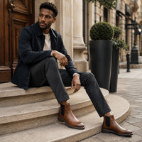 Noble Chaussure Bottine Homme Cuir Bottines Chelsea Homme Cuir Marron