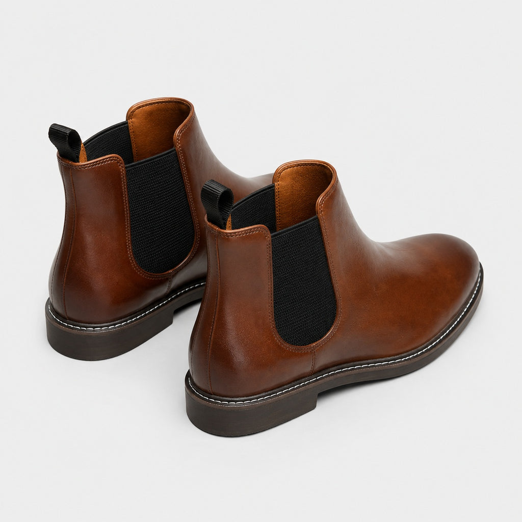 Noble Chaussure Bottine Homme Cuir Bottines Chelsea Homme Cuir Marron