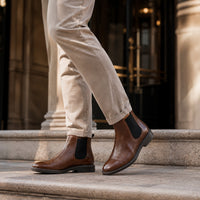 Noble Chaussure Bottine Homme Cuir Bottines Chelsea Homme Cuir Marron