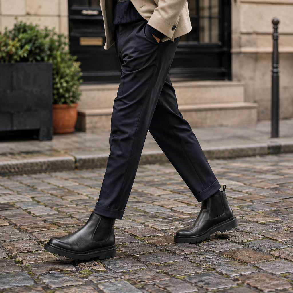 Noble Chaussure Bottine Homme Cuir Bottines Chelsea Homme Cuir Noir
