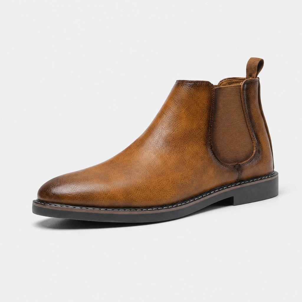 Noble Chaussure Bottine Homme Cuir Bottines Cognac Homme