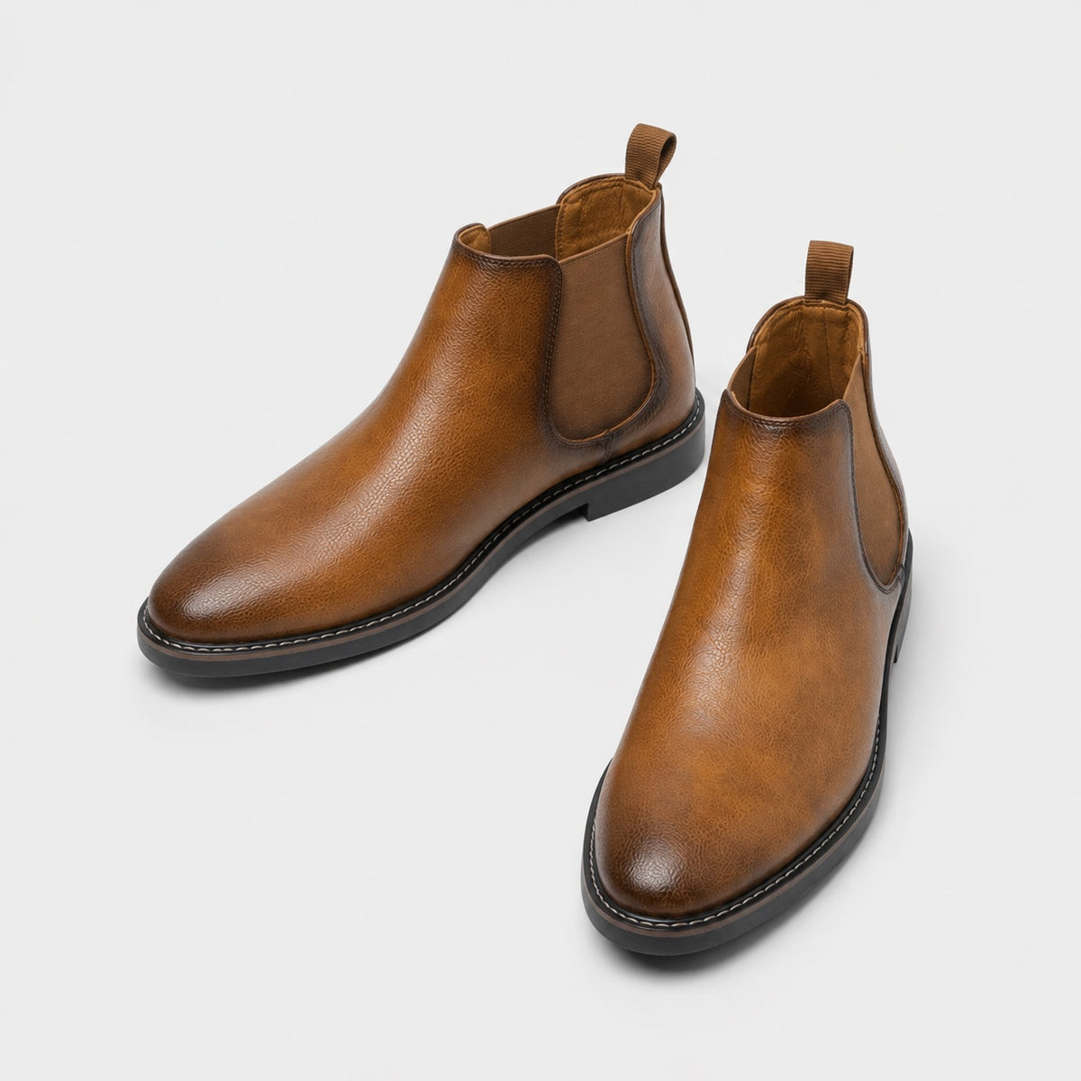 Noble Chaussure Bottine Homme Cuir Bottines Cognac Homme