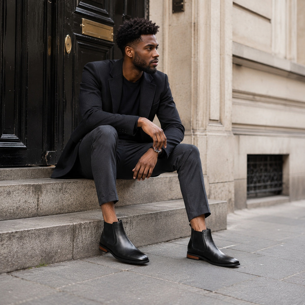 Noble Chaussure Bottine Homme Cuir Bottines Confort Homme