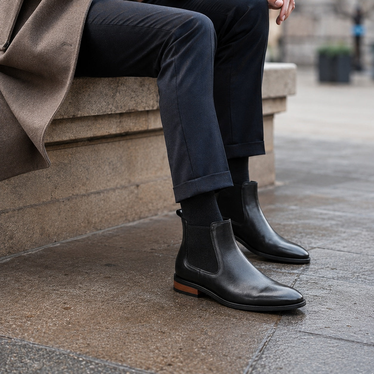 Noble Chaussure Bottine Homme Cuir Bottines Confort Homme