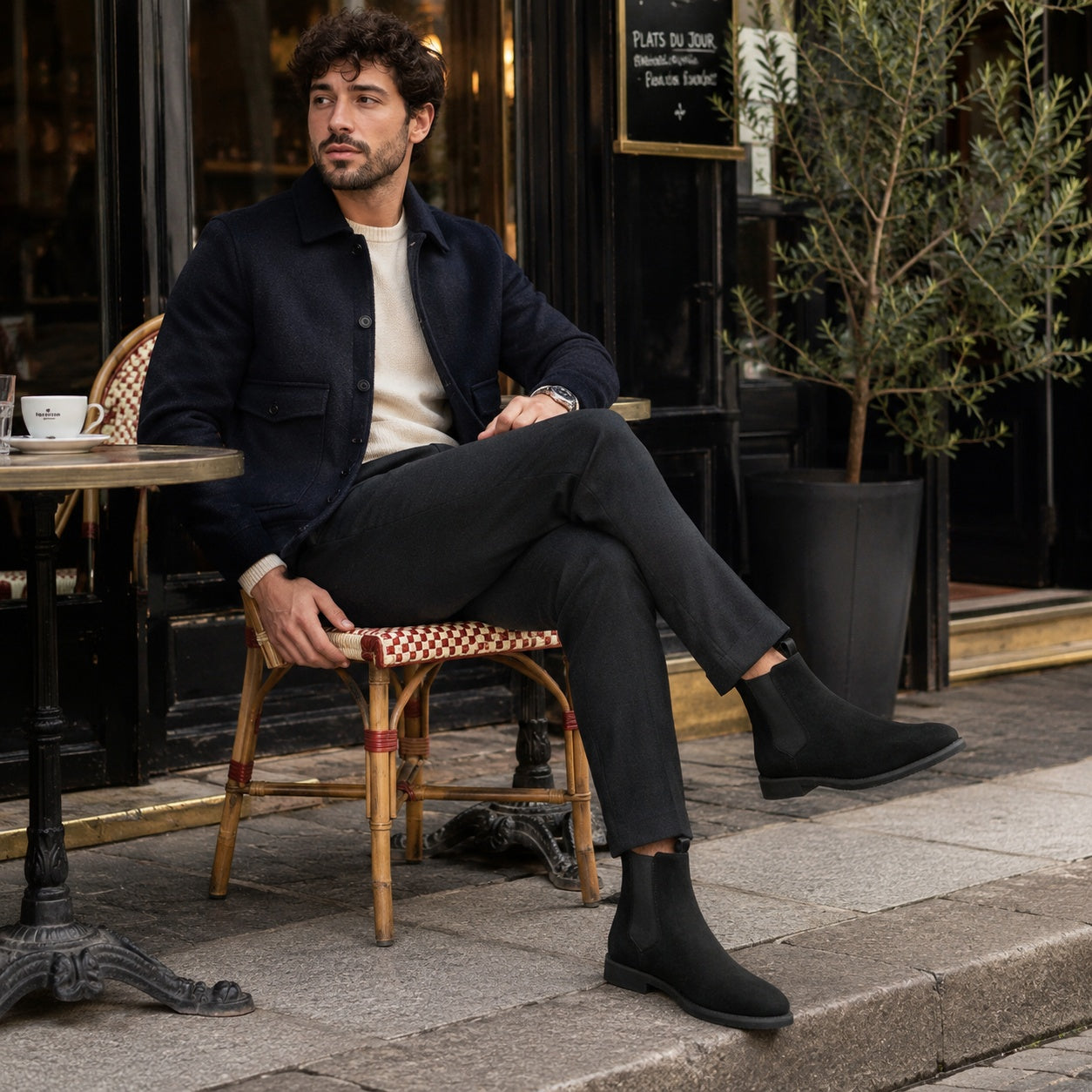 Noble Chaussure Bottine Homme Cuir Bottines Et Bottes Homme