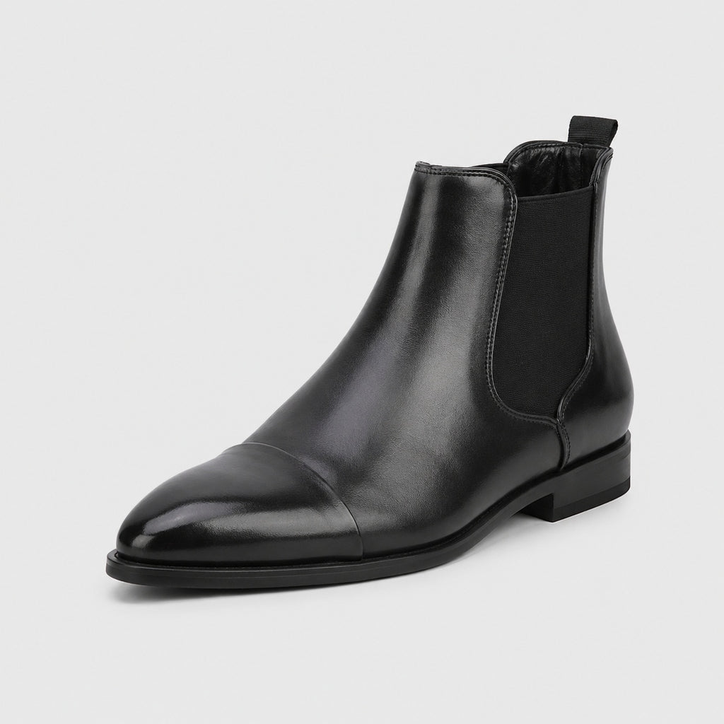 Noble Chaussure Bottine Homme Cuir Bottines Habillé Homme