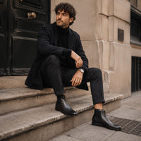 Noble Chaussure Bottine Homme Cuir Bottines Habillées Homme