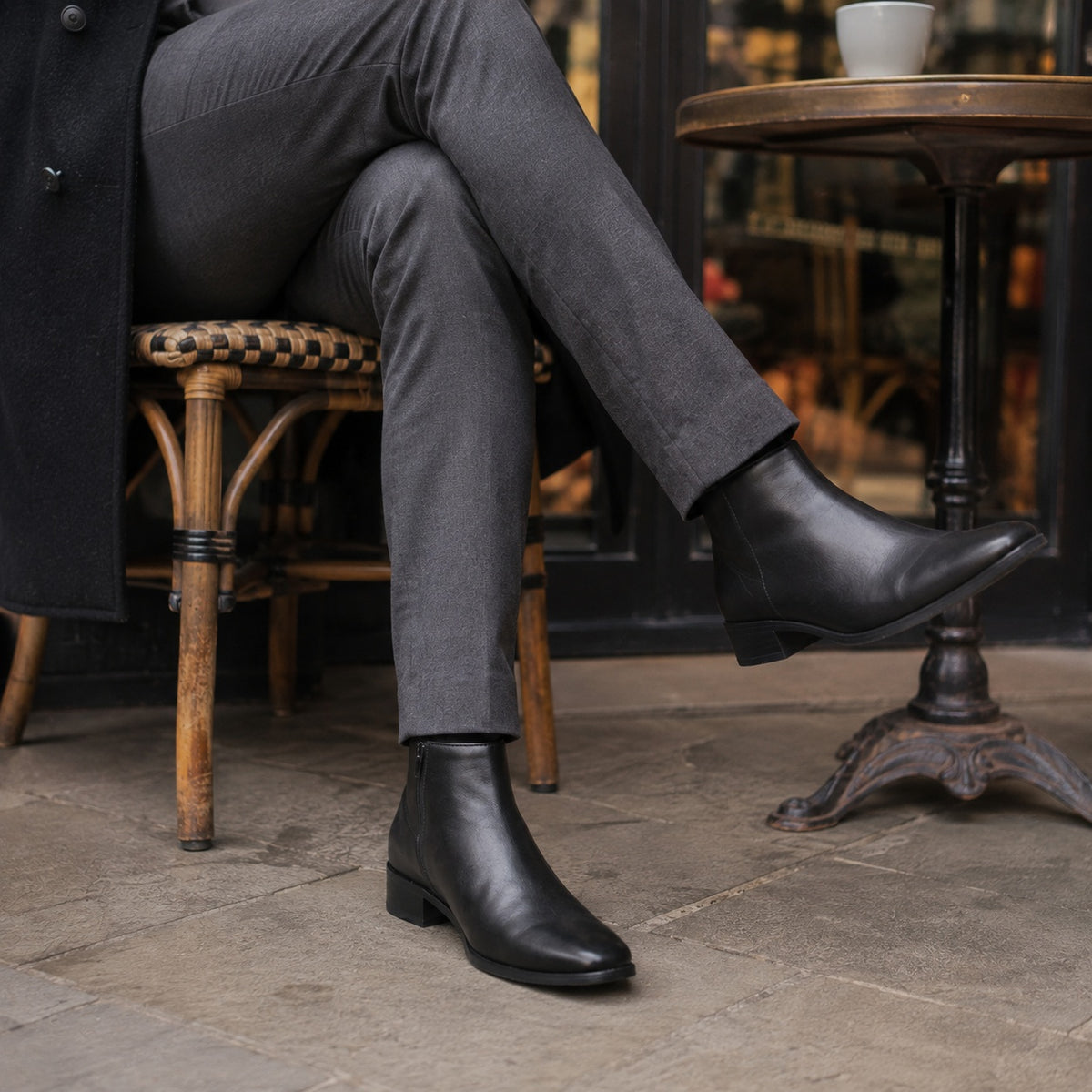 Noble Chaussure Bottine Homme Cuir Bottines Homme Bout Pointu