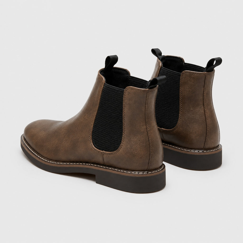 Noble Chaussure Bottine Homme Cuir Bottines Homme Camel Cuir