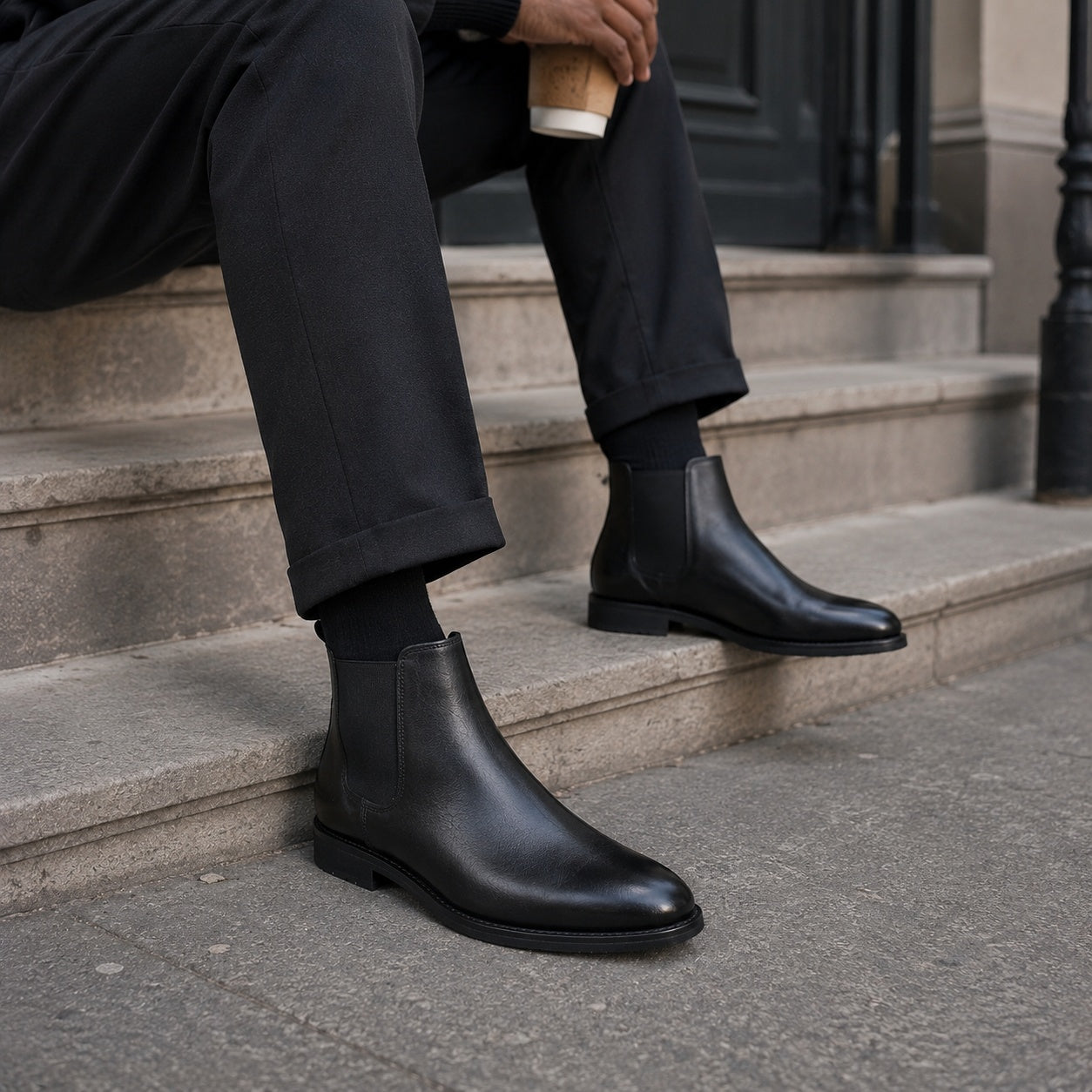 Noble Chaussure Bottine Homme Cuir Bottines Homme Chelsea Cuir