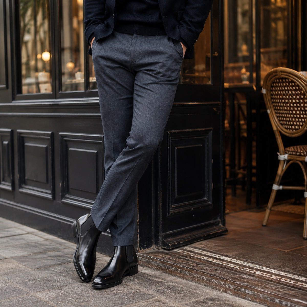 Noble Chaussure Bottine Homme Cuir Bottines Homme Classique