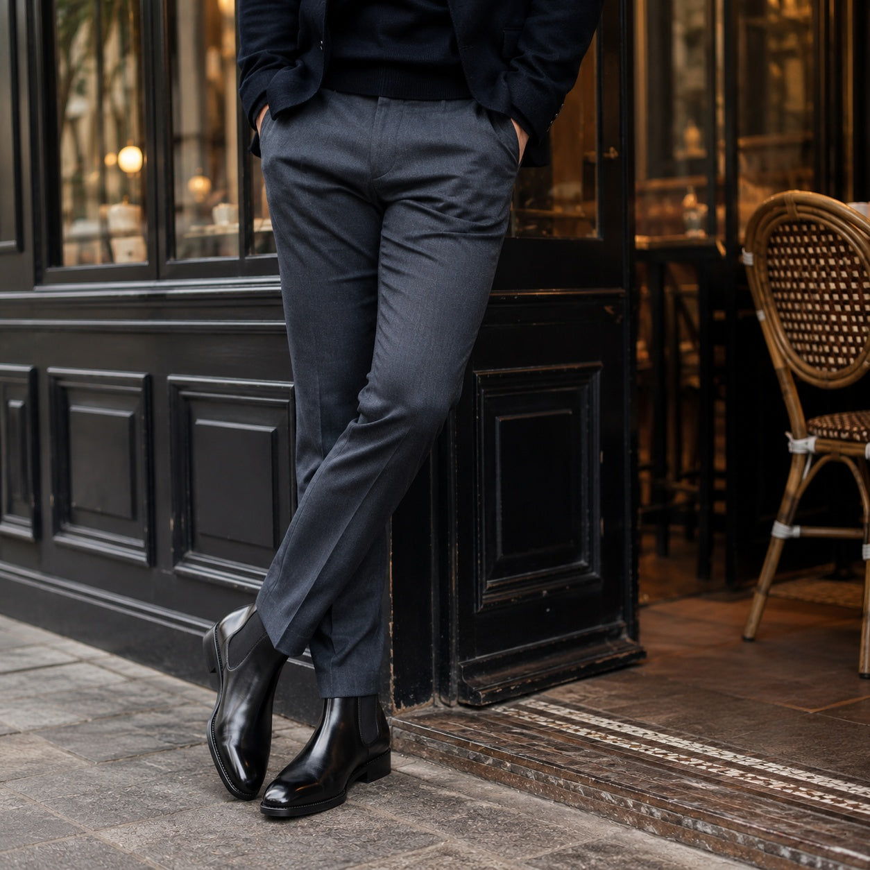 Noble Chaussure Bottine Homme Cuir Bottines Homme Classique
