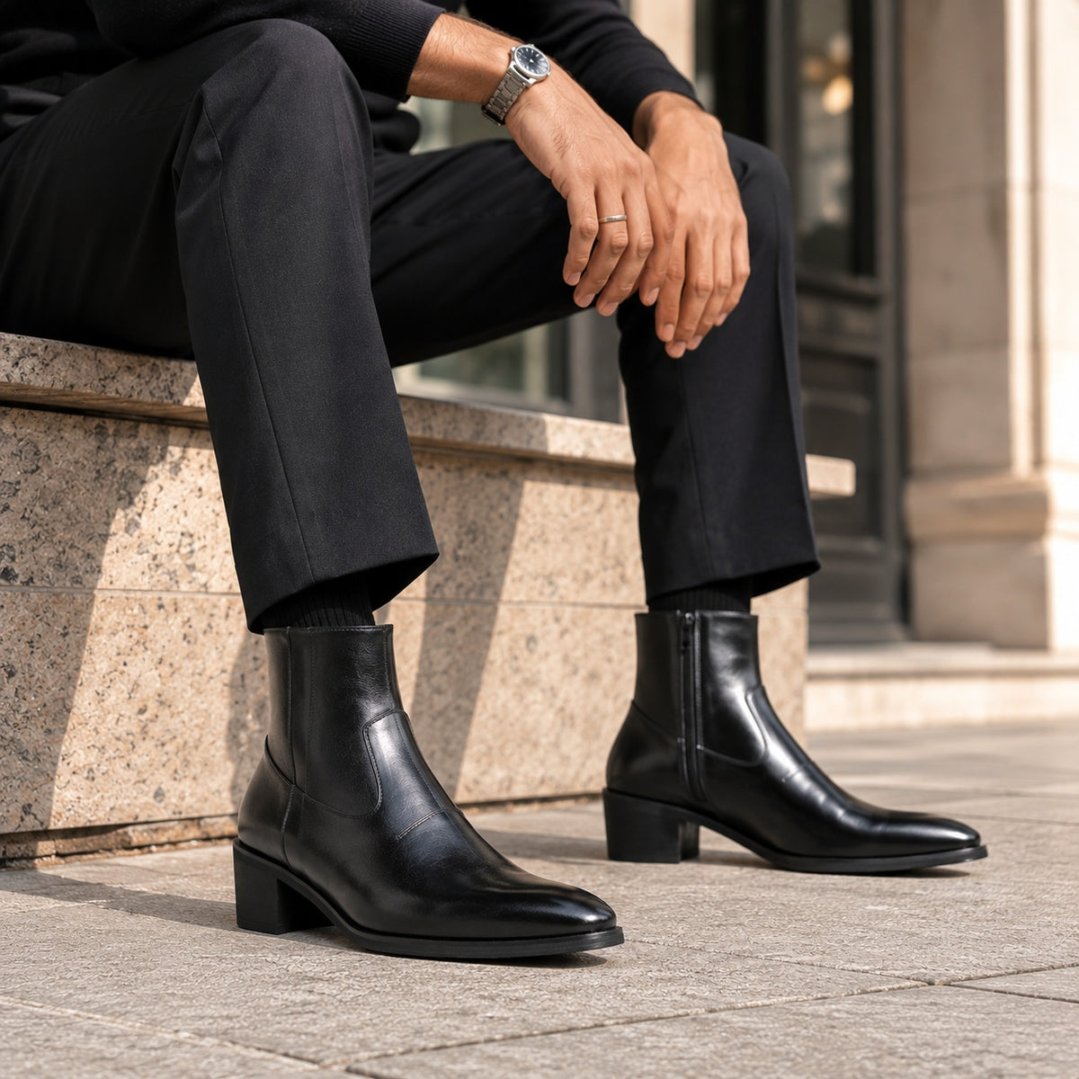 Noble Chaussure Bottine Homme Cuir Bottines Homme Cuir Chelsea