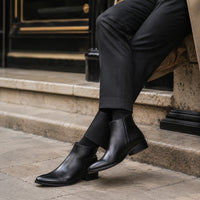 Noble Chaussure Bottine Homme Cuir Bottines Homme Cuir Noir Lacets