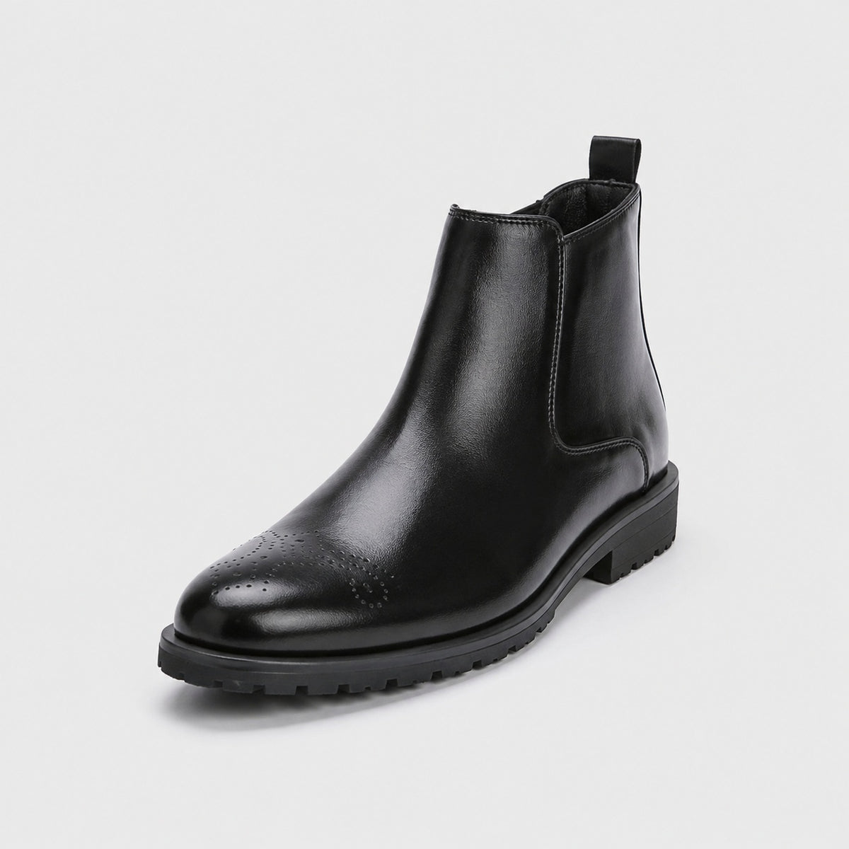 Noble Chaussure Bottine Homme Cuir Bottines Noires Hommes