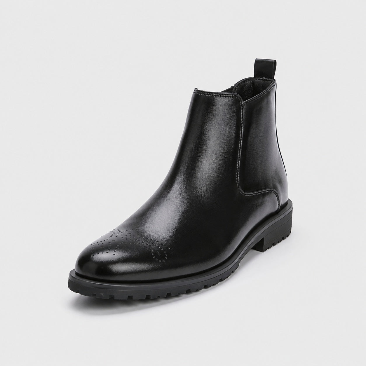 Noble Chaussure Bottine Homme Cuir Bottines Noires Hommes