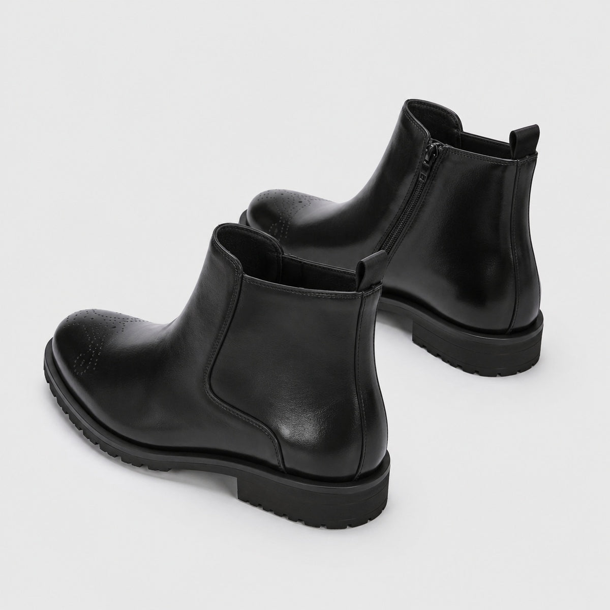 Noble Chaussure Bottine Homme Cuir Bottines Noires Hommes