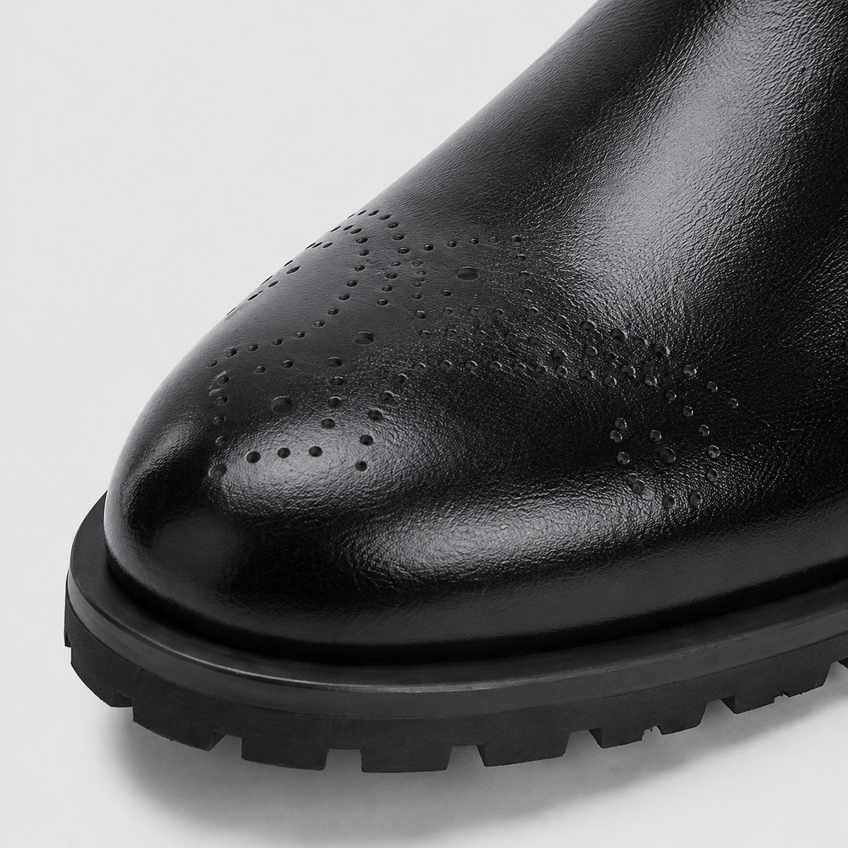 Noble Chaussure Bottine Homme Cuir Bottines Noires Hommes