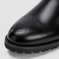 Noble Chaussure Bottine Homme Cuir Bottines Noires Hommes