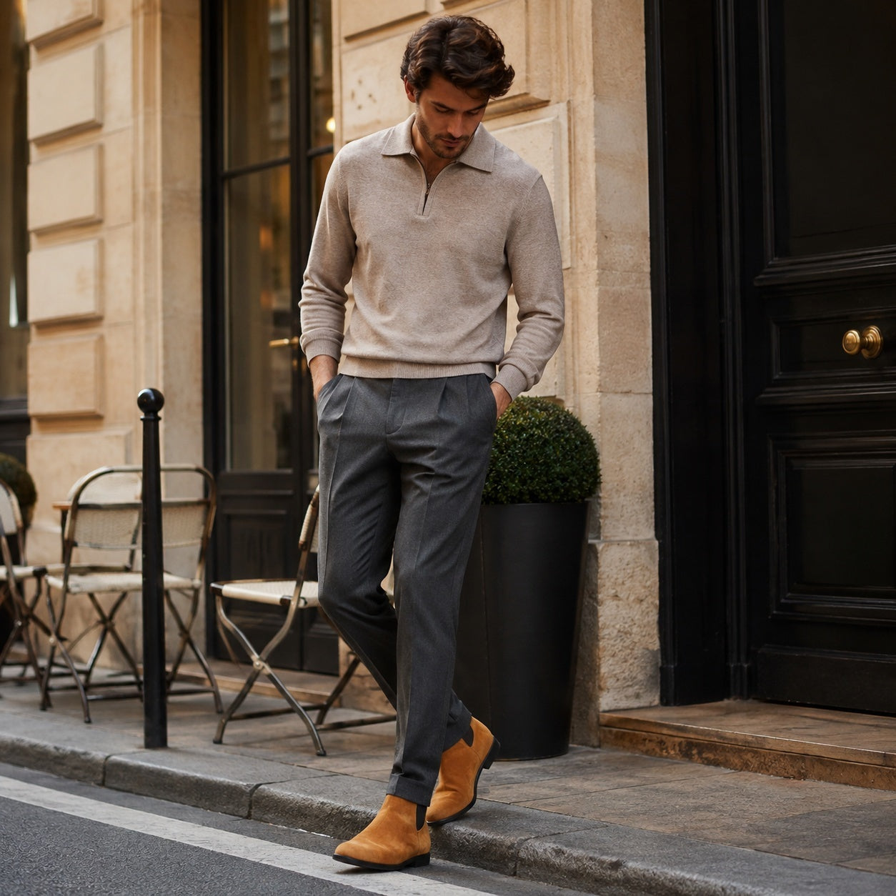 Noble Chaussure Bottine Homme Daim Bottine Homme Daim Camel
