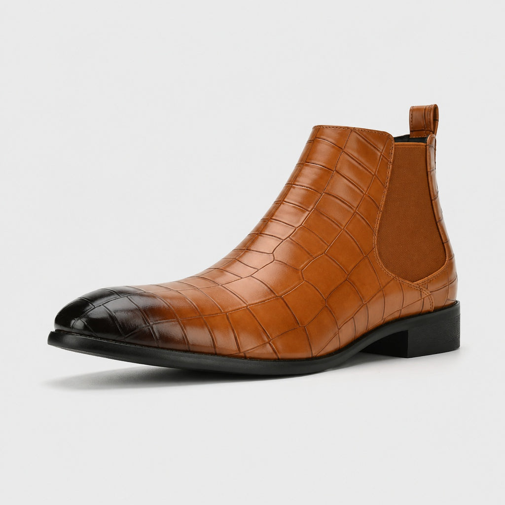 Noble Chaussure Bottine Homme Daim Bottine Marron Daim Homme