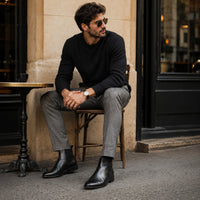 Noble Chaussure Bottine Homme Daim Bottines Chelsea En Daim Homme