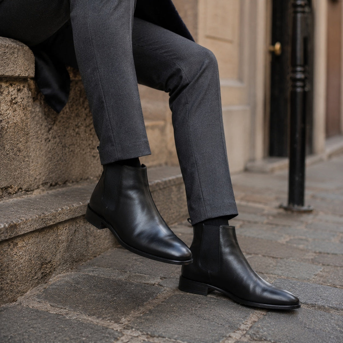 Noble Chaussure Bottine Homme Daim Bottines Chelsea En Daim Homme