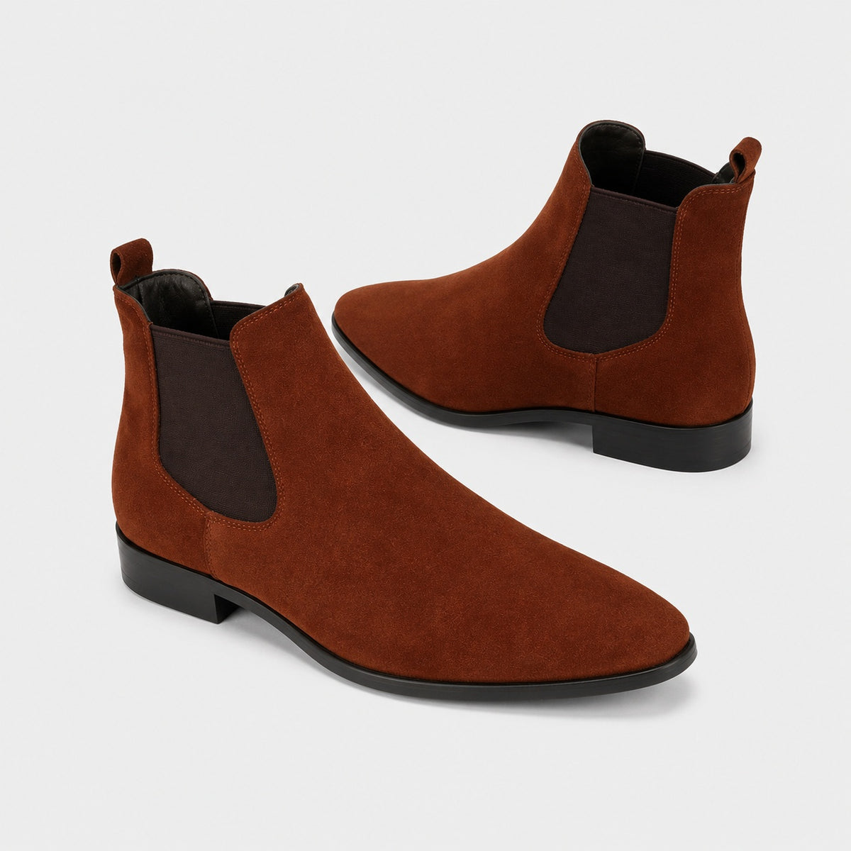Noble Chaussure Bottine Homme Daim Bottines Chelsea Homme Daim Marron
