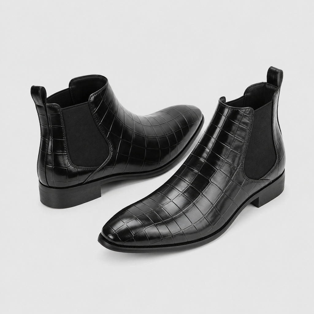 Noble Chaussure Bottine Homme Daim Bottines Chelsea Homme Daim Noir
