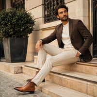 Noble Chaussure Bottine Homme Daim Bottines Daim Camel Homme