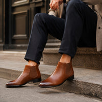 Noble Chaussure Bottine Homme Daim Bottines Daim Camel Homme