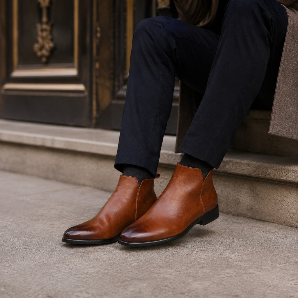 Noble Chaussure Bottine Homme Daim Bottines Daim Homme Camel