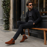 Noble Chaussure Bottine Homme Daim Bottines Daim Homme Marron