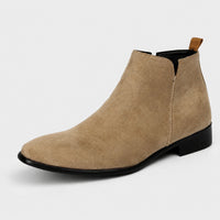 Noble Chaussure Bottine Homme Daim Bottines En Daim Beige Homme