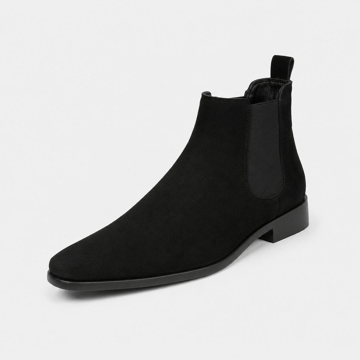 Noble Chaussure Bottine Homme Daim Bottines En Daim Noir Homme