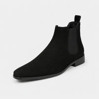 Noble Chaussure Bottine Homme Daim Bottines En Daim Noir Homme