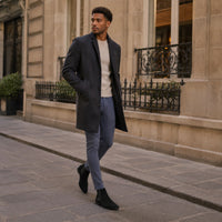 Noble Chaussure Bottine Homme Daim Bottines En Daim Noir Homme