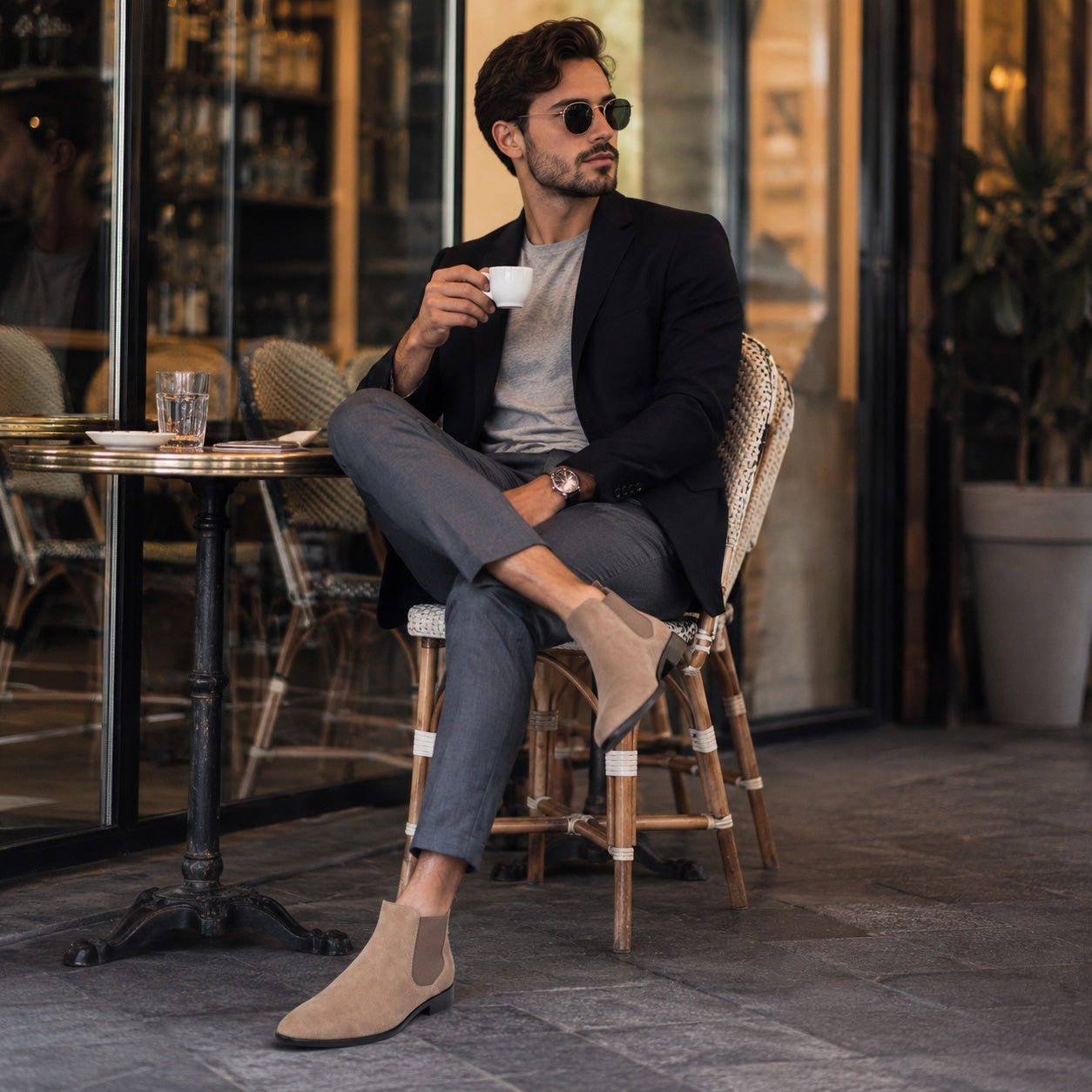 Noble Chaussure Bottine Homme Daim Bottines Homme Daim Beige
